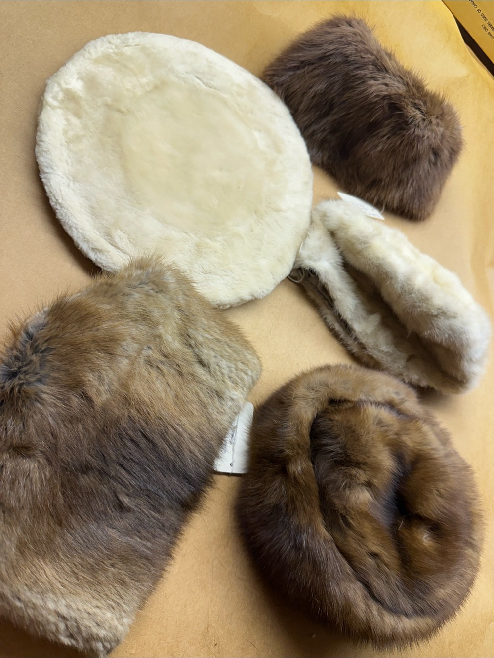 Vintage Fur Hats see image